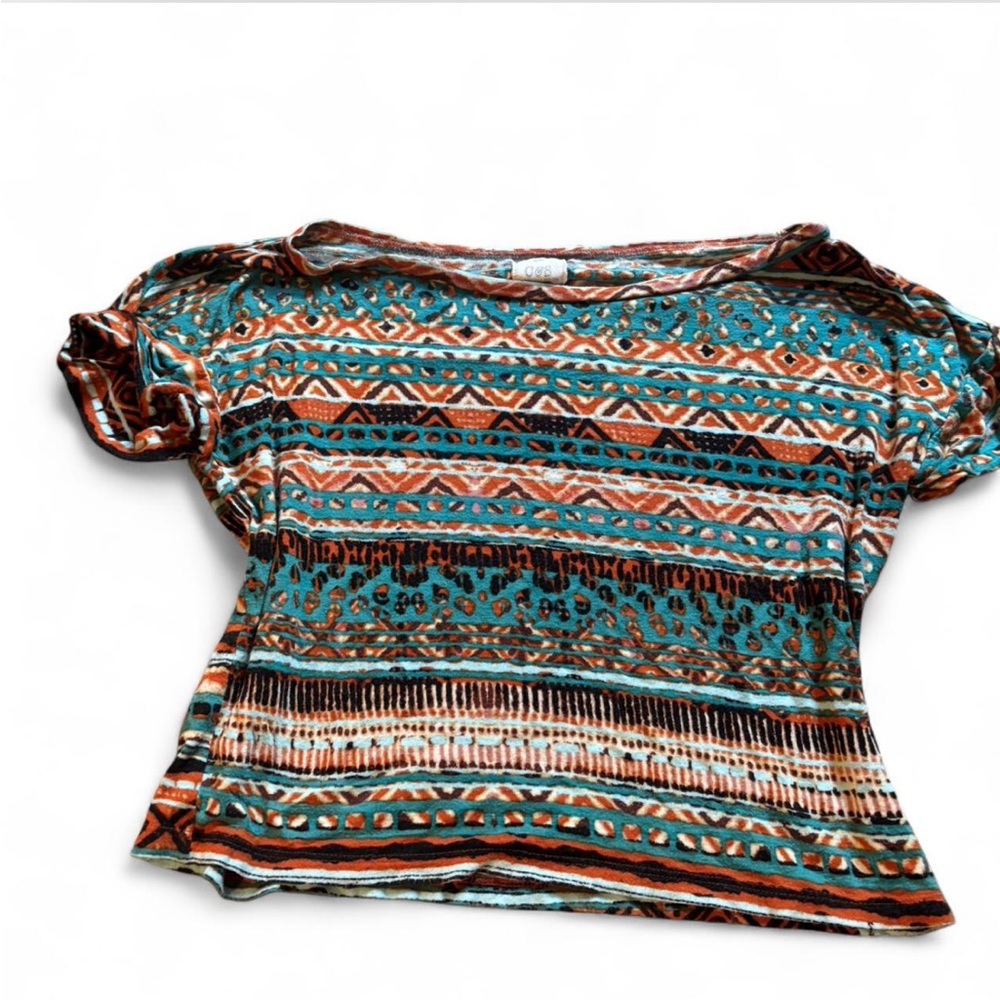 Multicolor Patterned Women's Top